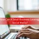 how can a small business leverage social media